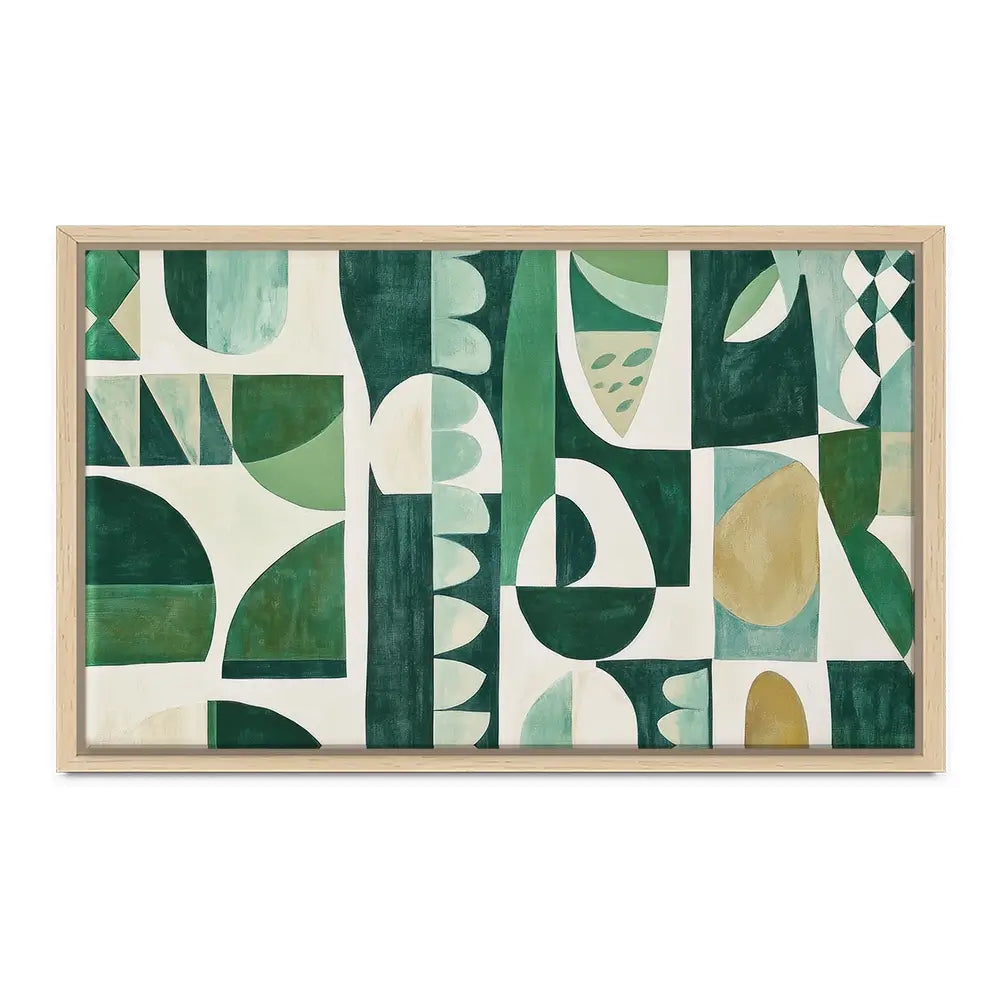 Green Modernist Canvas Print Green Modernist Canvas Print wall art product Sisi And Seb - Independent