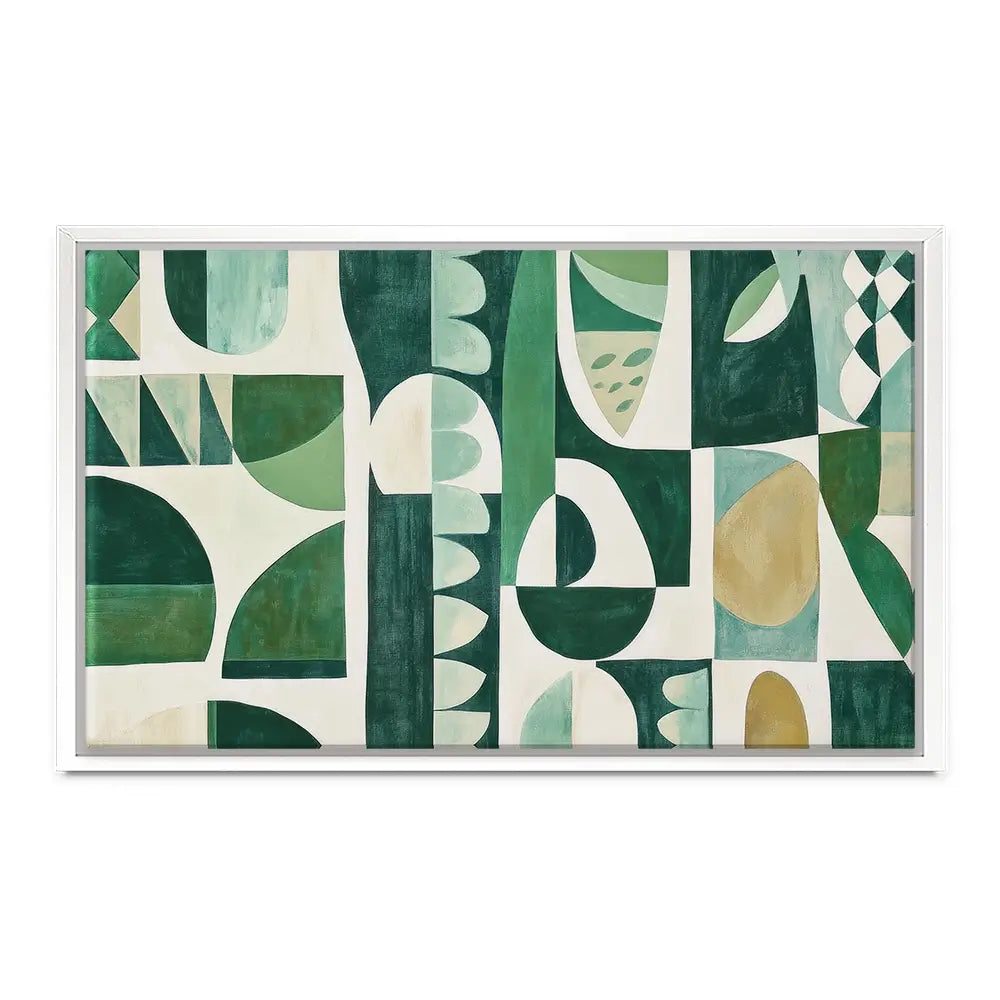 Green Modernist Canvas Print Green Modernist Canvas Print wall art product Sisi And Seb - Independent