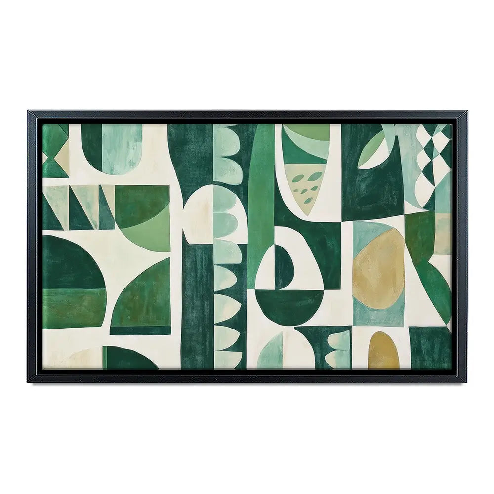 Green Modernist Canvas Print Green Modernist Canvas Print wall art product Sisi And Seb - Independent