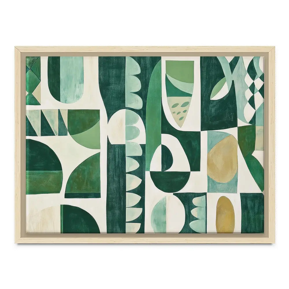 Green Modernist Canvas Print Green Modernist Canvas Print wall art product Sisi And Seb - Independent