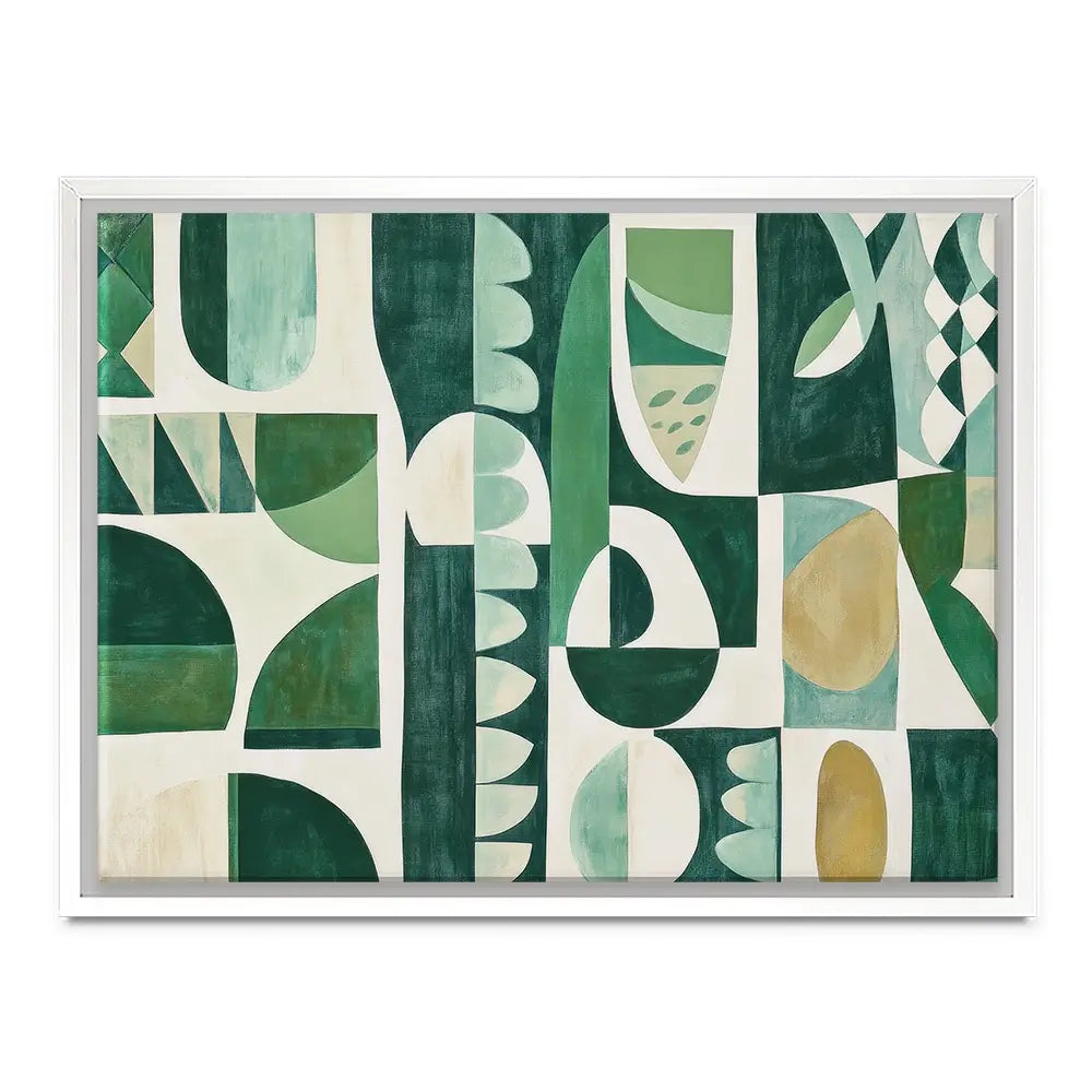 Green Modernist Canvas Print Green Modernist Canvas Print wall art product Sisi And Seb - Independent