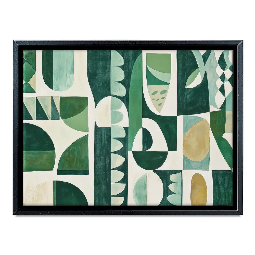 Green Modernist Canvas Print Green Modernist Canvas Print wall art product Sisi And Seb - Independent