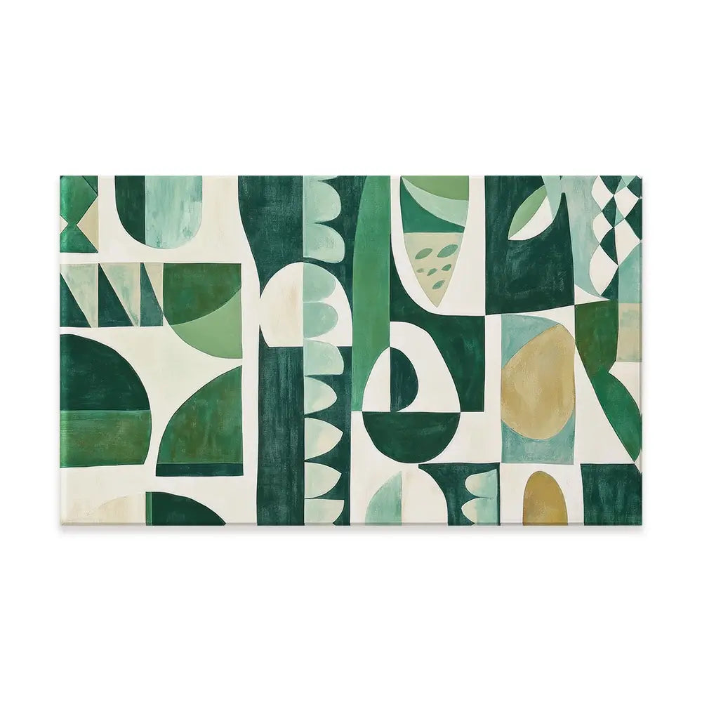 Green Modernist Canvas Print Green Modernist Canvas Print wall art product Sisi And Seb - Independent