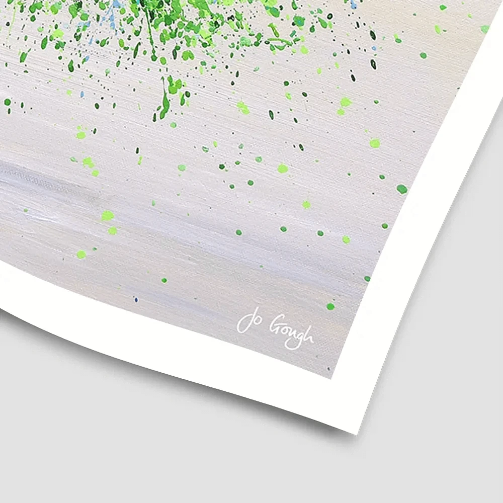 Green Summer Love Square Art Print Green Summer Love Square Art Print wall art product Jo Gough