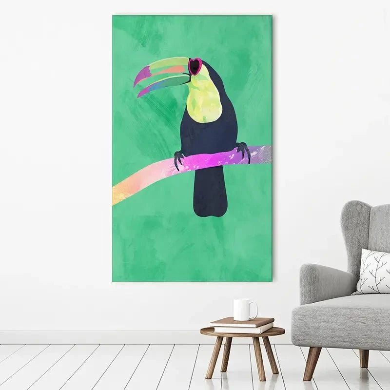Green Toucan Canvas Print Green Toucan Canvas Print wall art product Sarah Manovski