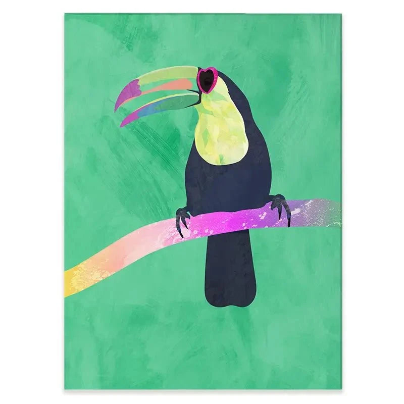 Green Toucan Canvas Print Green Toucan Canvas Print wall art product Sarah Manovski