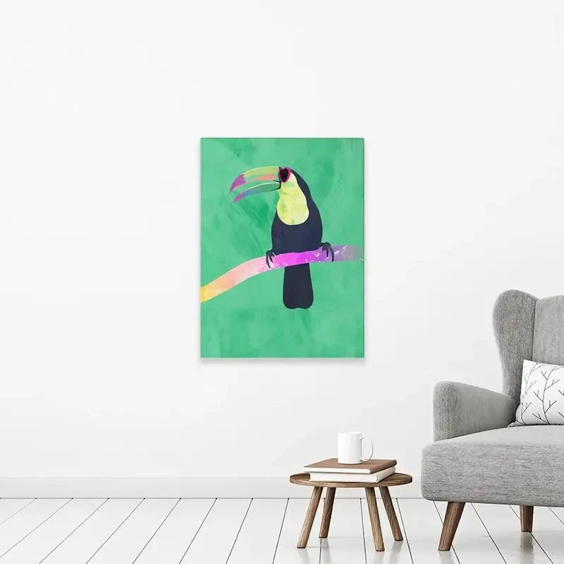 Green Toucan Canvas Print Green Toucan Canvas Print wall art product Sarah Manovski