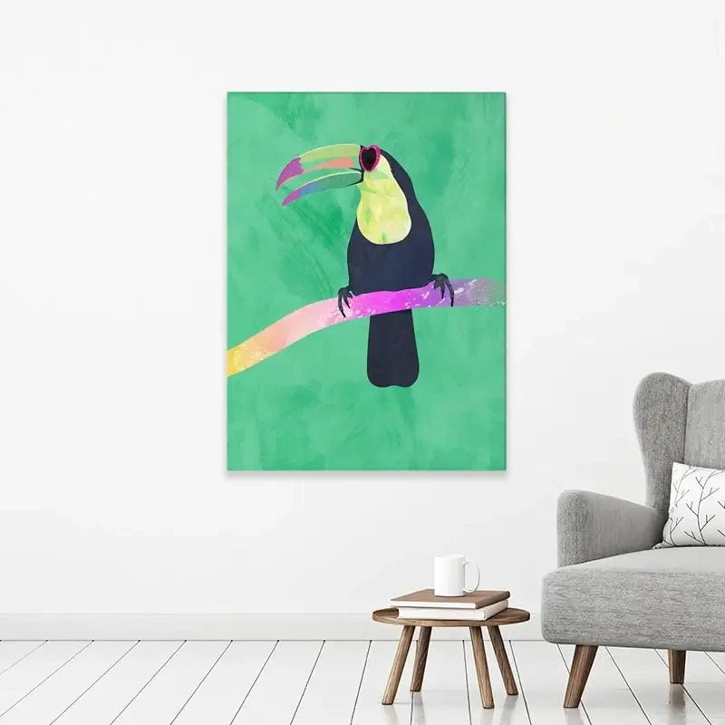 Green Toucan Canvas Print Green Toucan Canvas Print wall art product Sarah Manovski