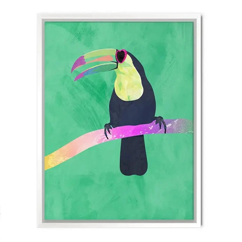 Green Toucan Canvas Print Green Toucan Canvas Print wall art product Sarah Manovski