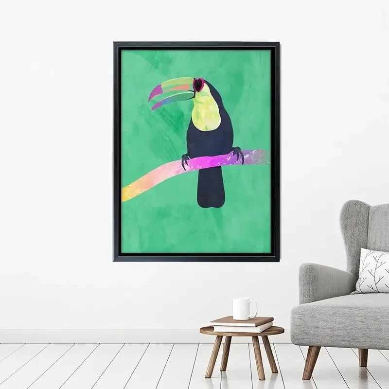 Green Toucan Canvas Print Green Toucan Canvas Print wall art product Sarah Manovski