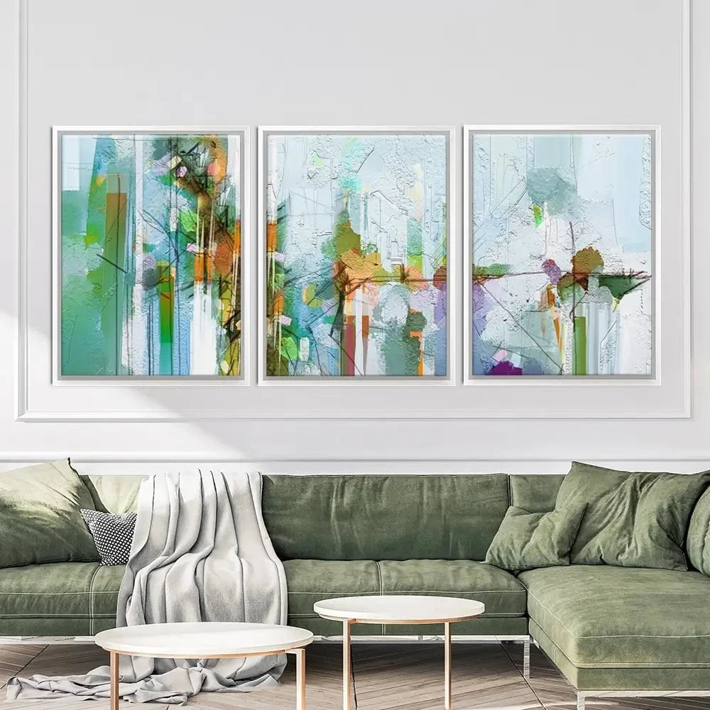 Green Trio Canvas Print Green Trio Canvas Print wall art product pluie_r / Shutterstock