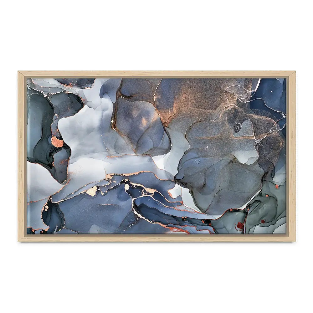 Grey And Blue Marble Canvas Print Grey And Blue Marble Canvas Print wall art product djero.adlibeshe yahoo.com / Shutterstock