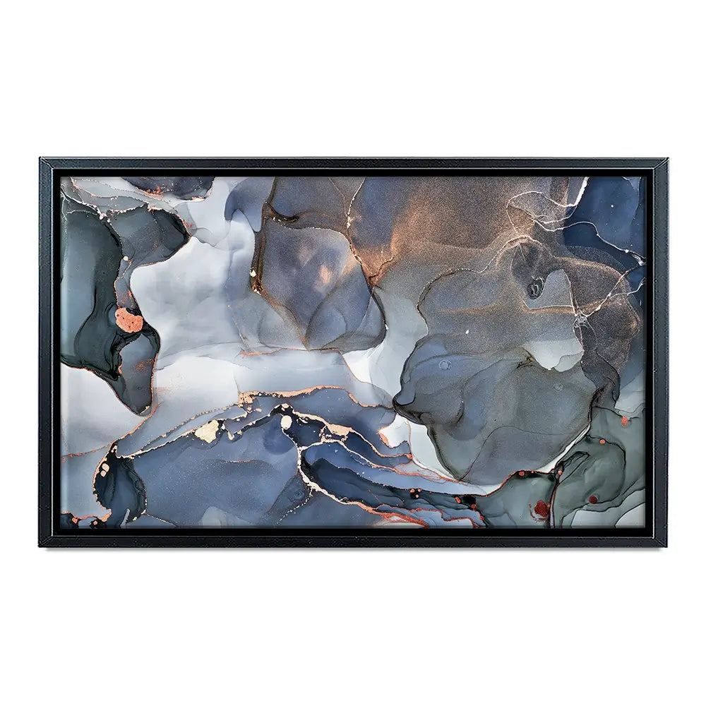 Grey And Blue Marble Canvas Print Grey And Blue Marble Canvas Print wall art product djero.adlibeshe yahoo.com / Shutterstock