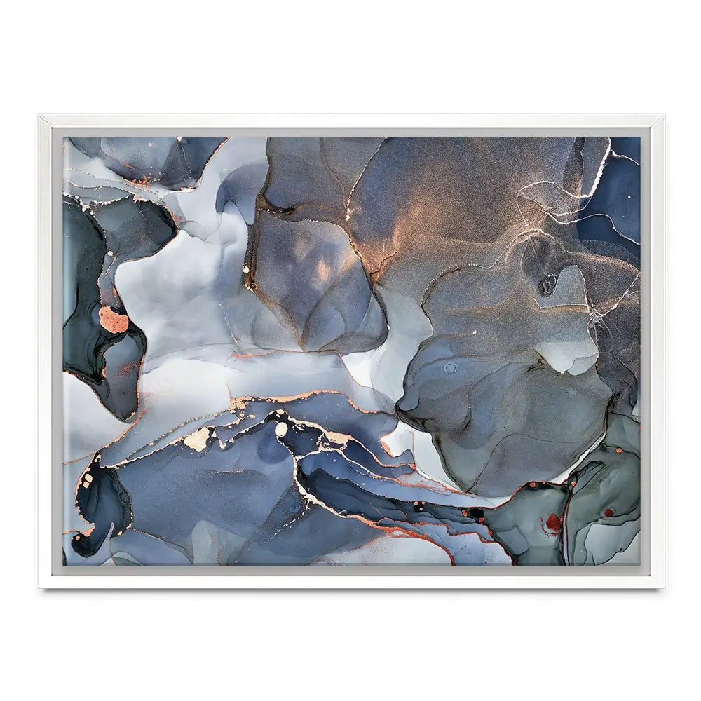 Grey And Blue Marble Canvas Print Grey And Blue Marble Canvas Print wall art product djero.adlibeshe yahoo.com / Shutterstock