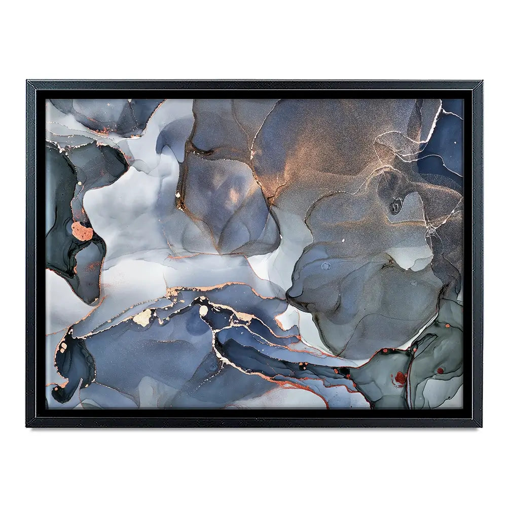 Grey And Blue Marble Canvas Print Grey And Blue Marble Canvas Print wall art product djero.adlibeshe yahoo.com / Shutterstock
