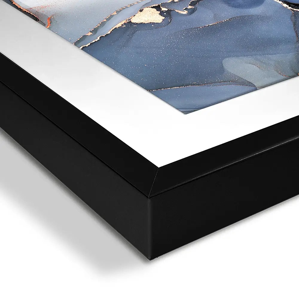 Grey And Blue Marble Square Framed Art Print Grey And Blue Marble Square Framed Art Print wall art product Art Print Shop