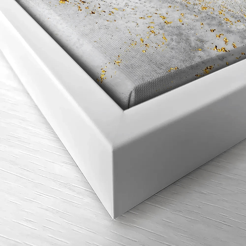 Grey And White Marble Canvas Print Grey And White Marble Canvas Print wall art product CARACOLLA / Shutterstock