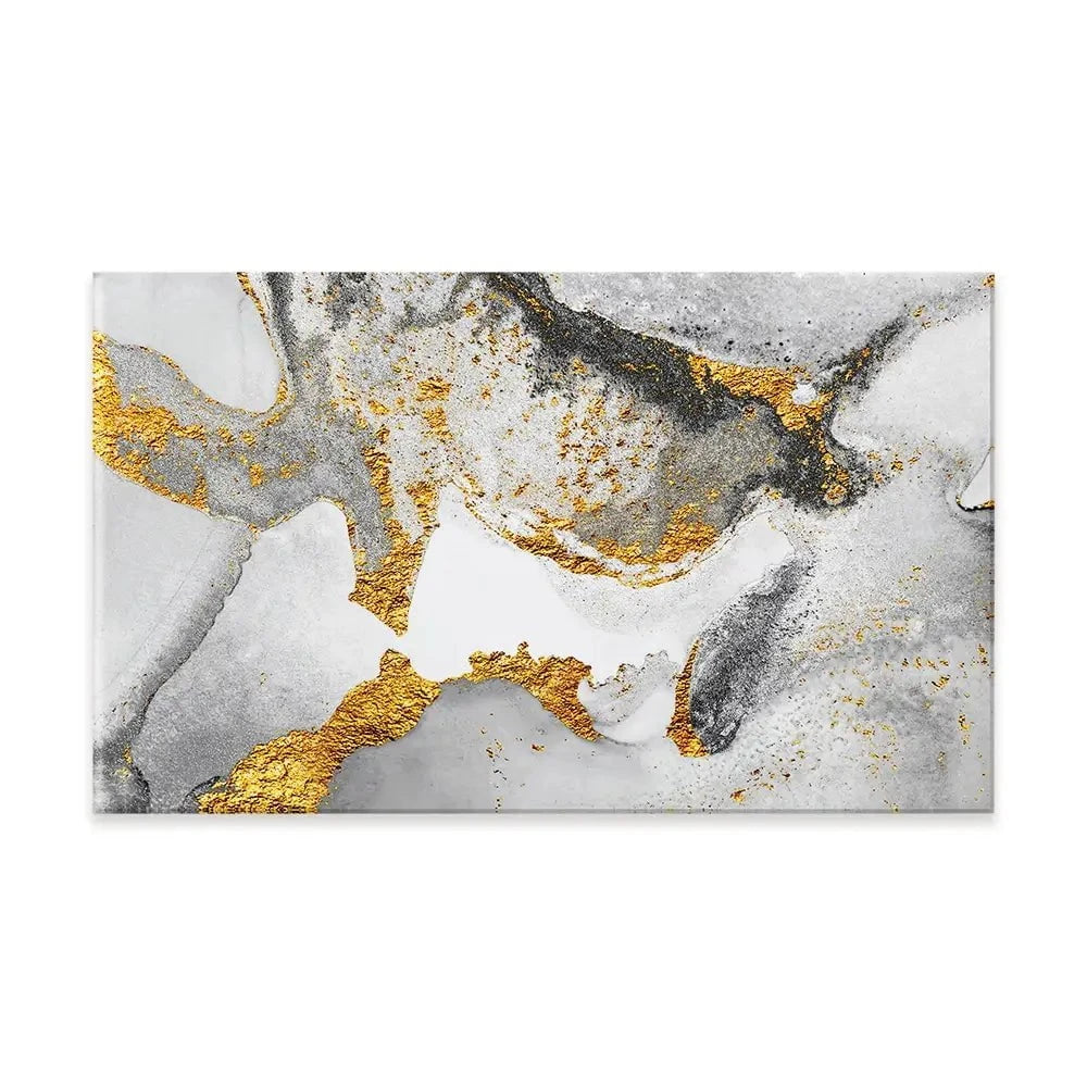 Grey And White Marble Canvas Print Grey And White Marble Canvas Print wall art product CARACOLLA / Shutterstock