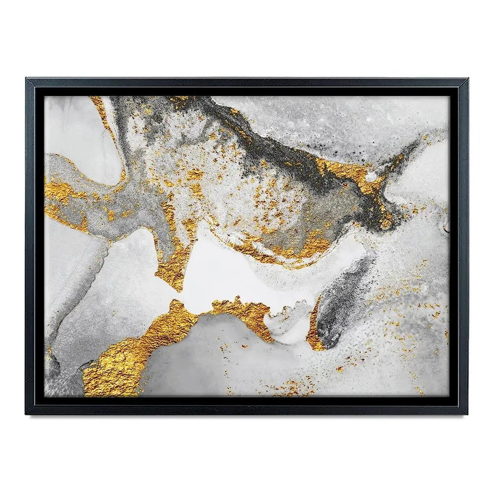 Grey And White Marble Canvas Print Grey And White Marble Canvas Print wall art product CARACOLLA / Shutterstock