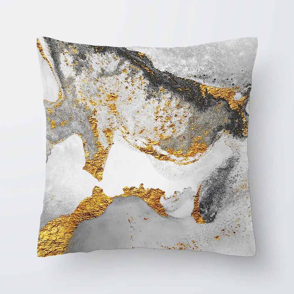 Grey And White Marble Cushion Grey And White Marble Cushion wall art product CARACOLLA / Shutterstock