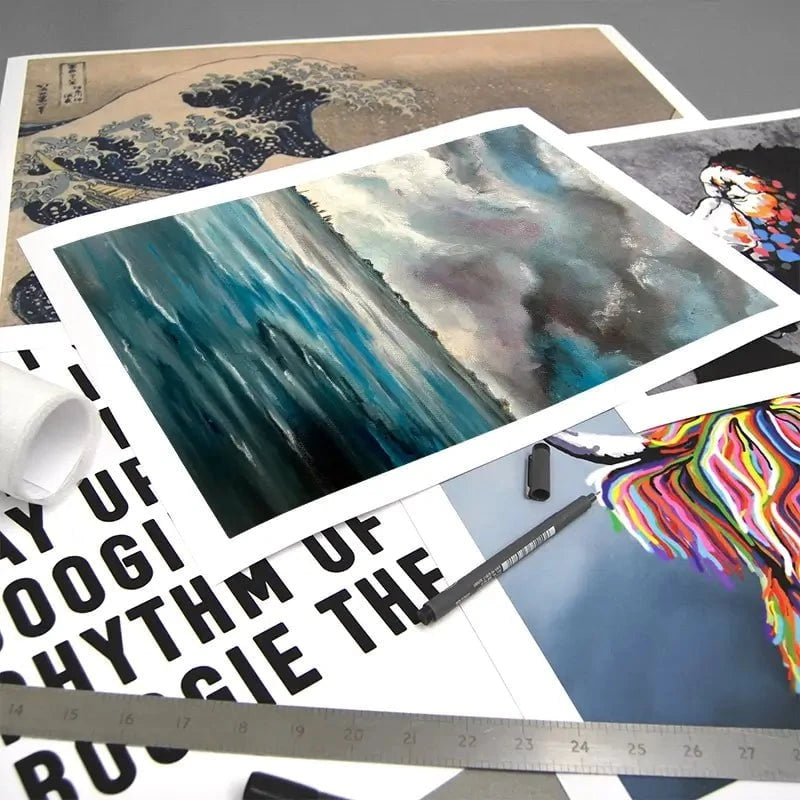 Grey Bay Art Print Grey Bay Art Print wall art product Violeta Allaberdieva