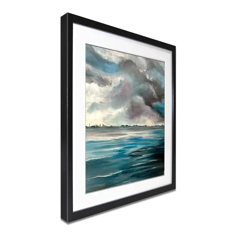 Grey Bay Framed Art Print Grey Bay Framed Art Print wall art product Violeta Allaberdieva