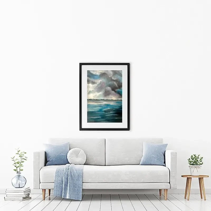 Grey Bay Framed Art Print Grey Bay Framed Art Print wall art product Violeta Allaberdieva