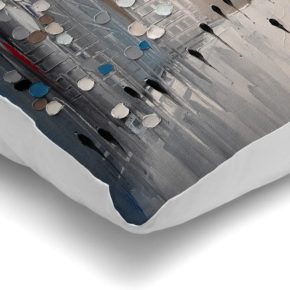 Grey City Love Cushion Grey City Love Cushion wall art product Ekaterina Ermilkina