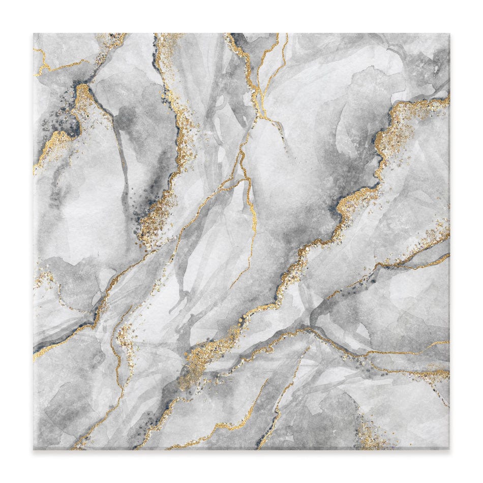 Grey Marble Square Canvas Print wall art product wacomka / Shutterstock
