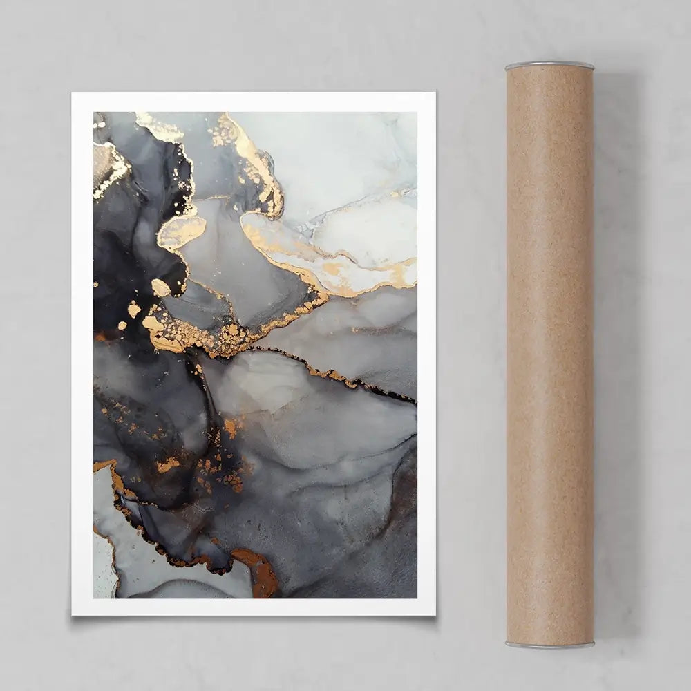 Grey Marble Tones Art Print Grey Marble Tones Art Print wall art product coldsun777 / Shutterstock