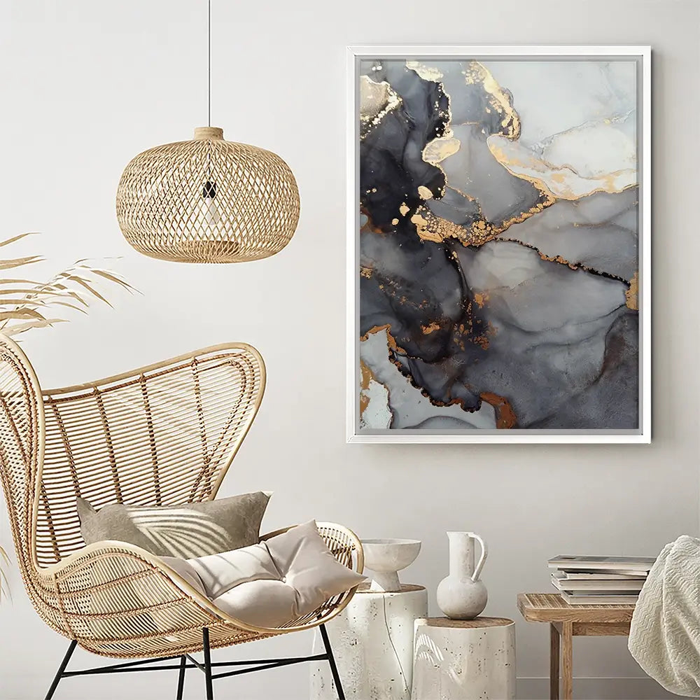 Grey Marble Tones Canvas Print Grey Marble Tones Canvas Print wall art product coldsun777 / Shutterstock