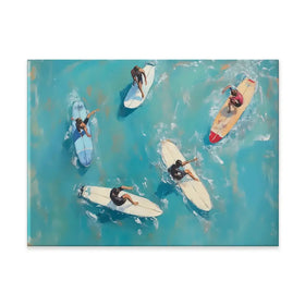 Group Of Surfers Canvas Print Group Of Surfers Canvas Print wall art product NiniArt - Independent