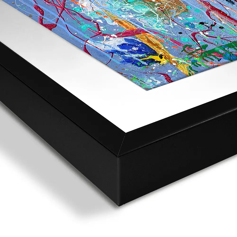 Growing In Blue Framed Art Print Growing In Blue Framed Art Print wall art product Studio Paint-Ing