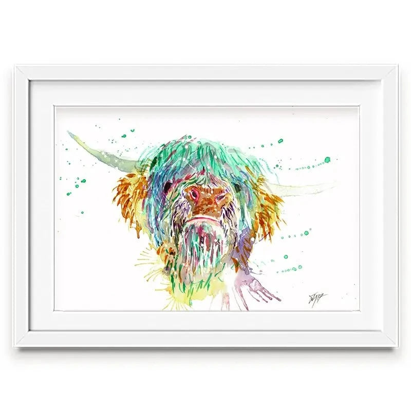 Grumpy Cow Framed Art Print Grumpy Cow Framed Art Print wall art product Jamie Taylor