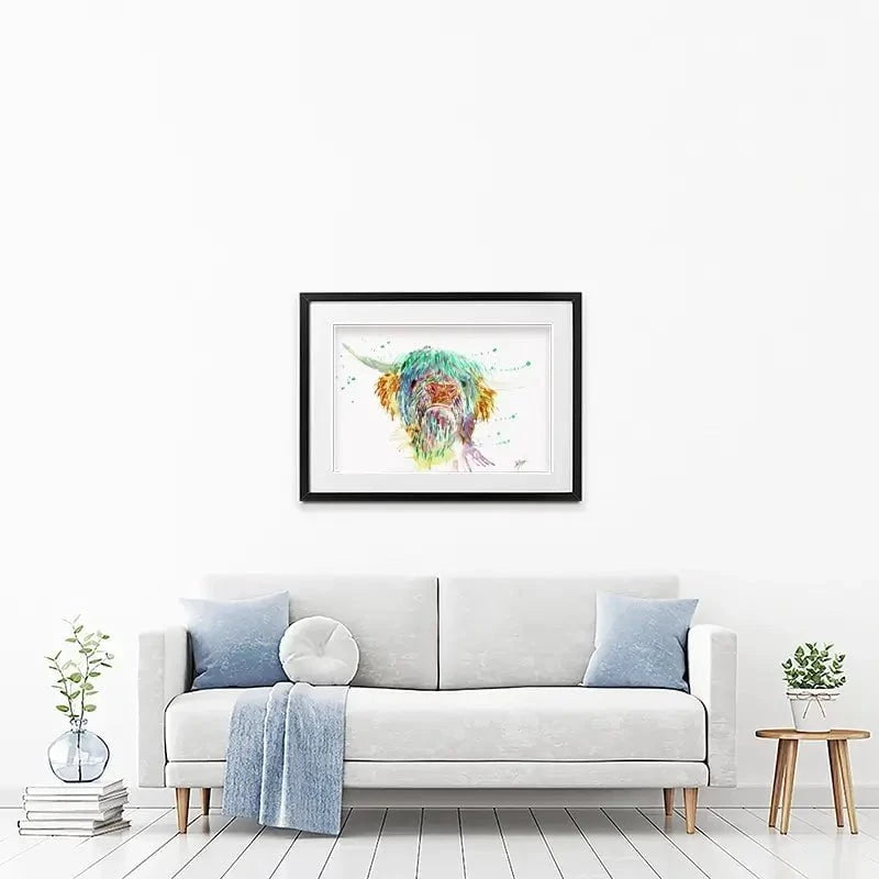 Grumpy Cow Framed Art Print Grumpy Cow Framed Art Print wall art product Jamie Taylor