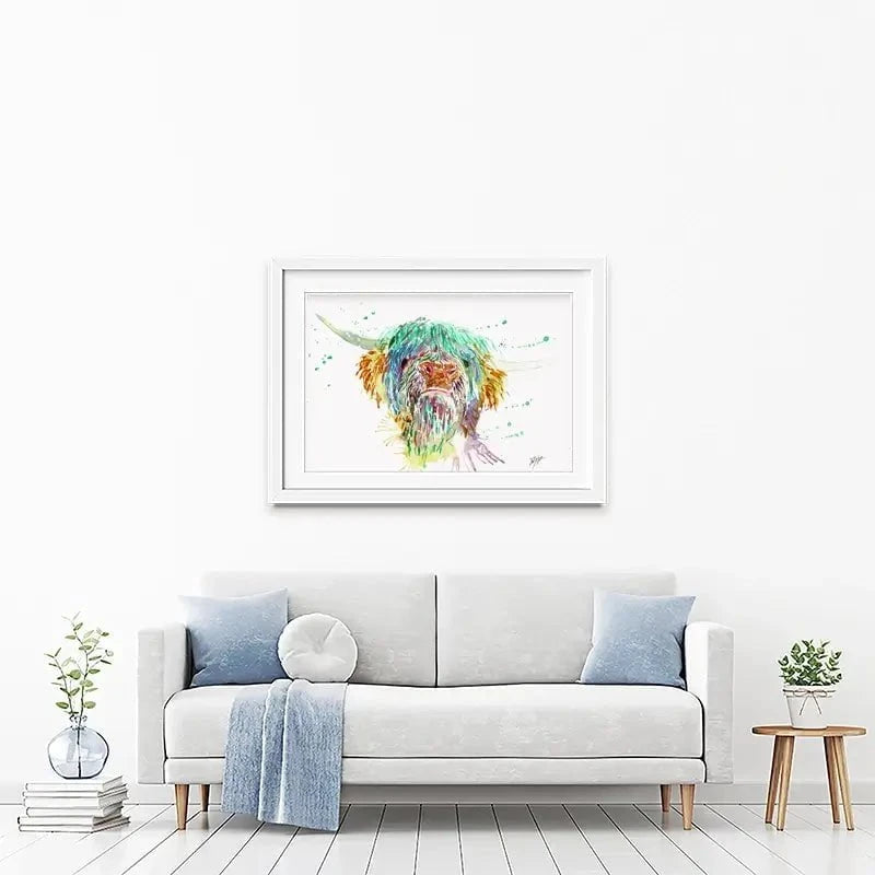 Grumpy Cow Framed Art Print Grumpy Cow Framed Art Print wall art product Jamie Taylor