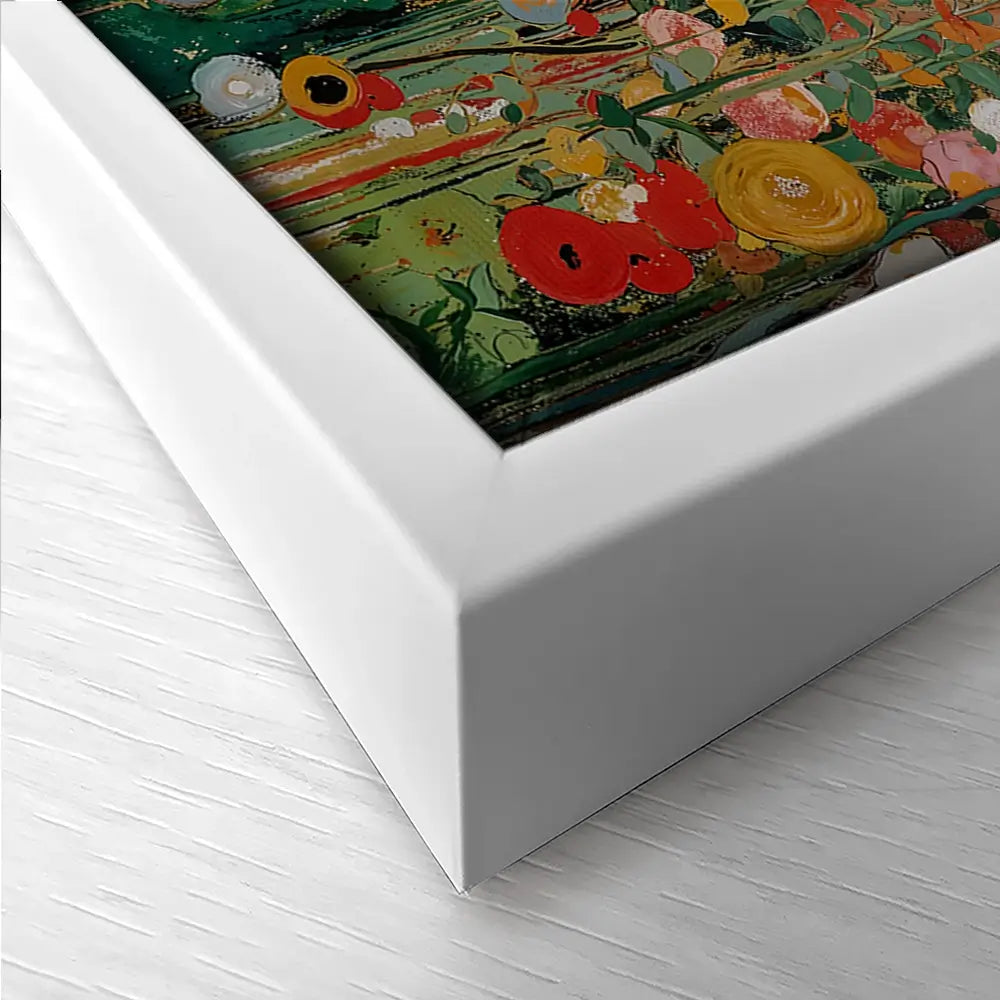 Gustav Klimt Style Wildflower Meadow Trio Canvas Print Gustav Klimt Style Wildflower Meadow Trio Canvas Print wall art product IAmHomeStudio
