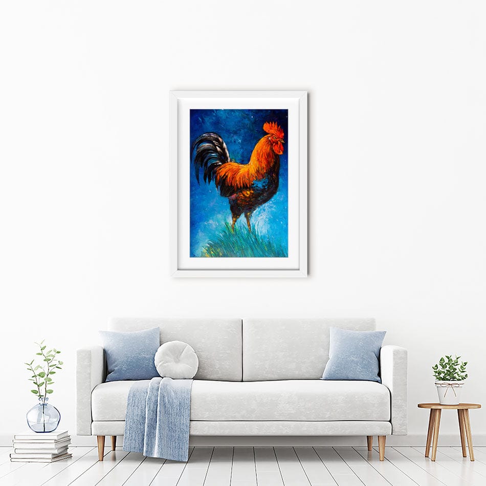 Handsome Rooster Framed Art Print wall art product Ivailo Nikolov / Shutterstock