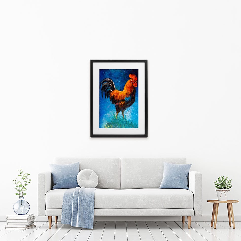 Handsome Rooster Framed Art Print wall art product Ivailo Nikolov / Shutterstock