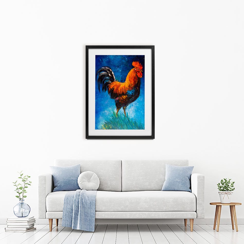 Handsome Rooster Framed Art Print wall art product Ivailo Nikolov / Shutterstock