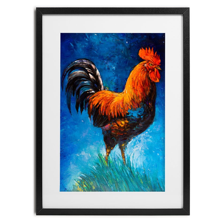 Handsome Rooster Framed Art Print wall art product Ivailo Nikolov / Shutterstock