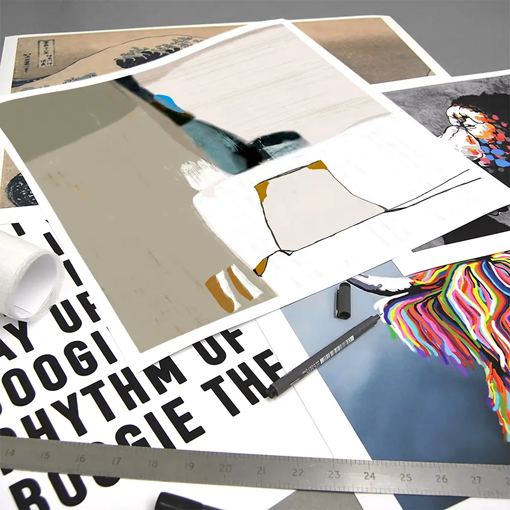 Hanging Around Square Art Print Hanging Around Square Art Print wall art product Roberto Moro