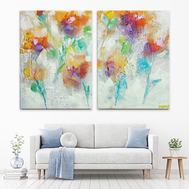 Happiness Is A Butterfly Duo Canvas Print Happiness Is A Butterfly Duo Canvas Print wall art product Osnat Tzadok