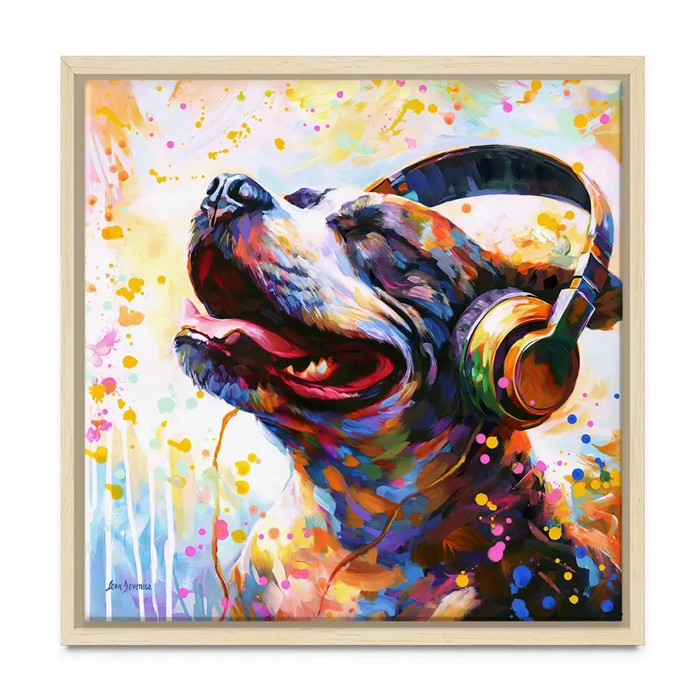 Happy Beats Canvas Print Happy Beats Canvas Print wall art product Leon Devenice