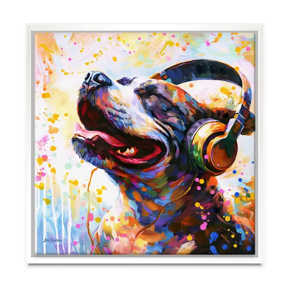 Happy Beats Canvas Print Happy Beats Canvas Print wall art product Leon Devenice