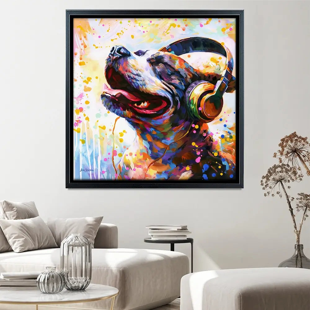 Happy Beats Canvas Print Happy Beats Canvas Print wall art product Leon Devenice