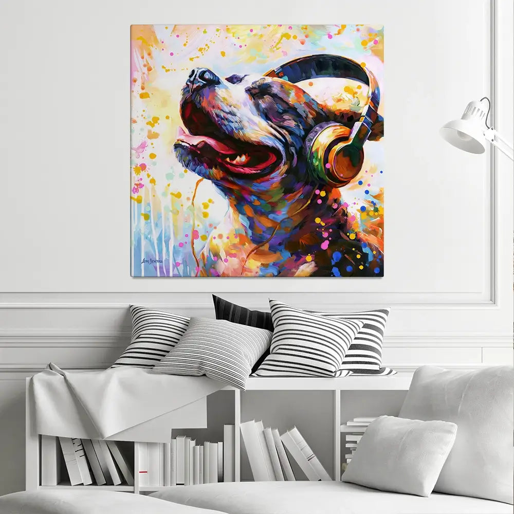Happy Beats Canvas Print Happy Beats Canvas Print wall art product Leon Devenice