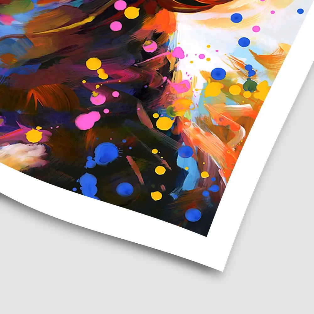 Happy Beats Square Art Print Happy Beats Square Art Print wall art product Leon Devenice