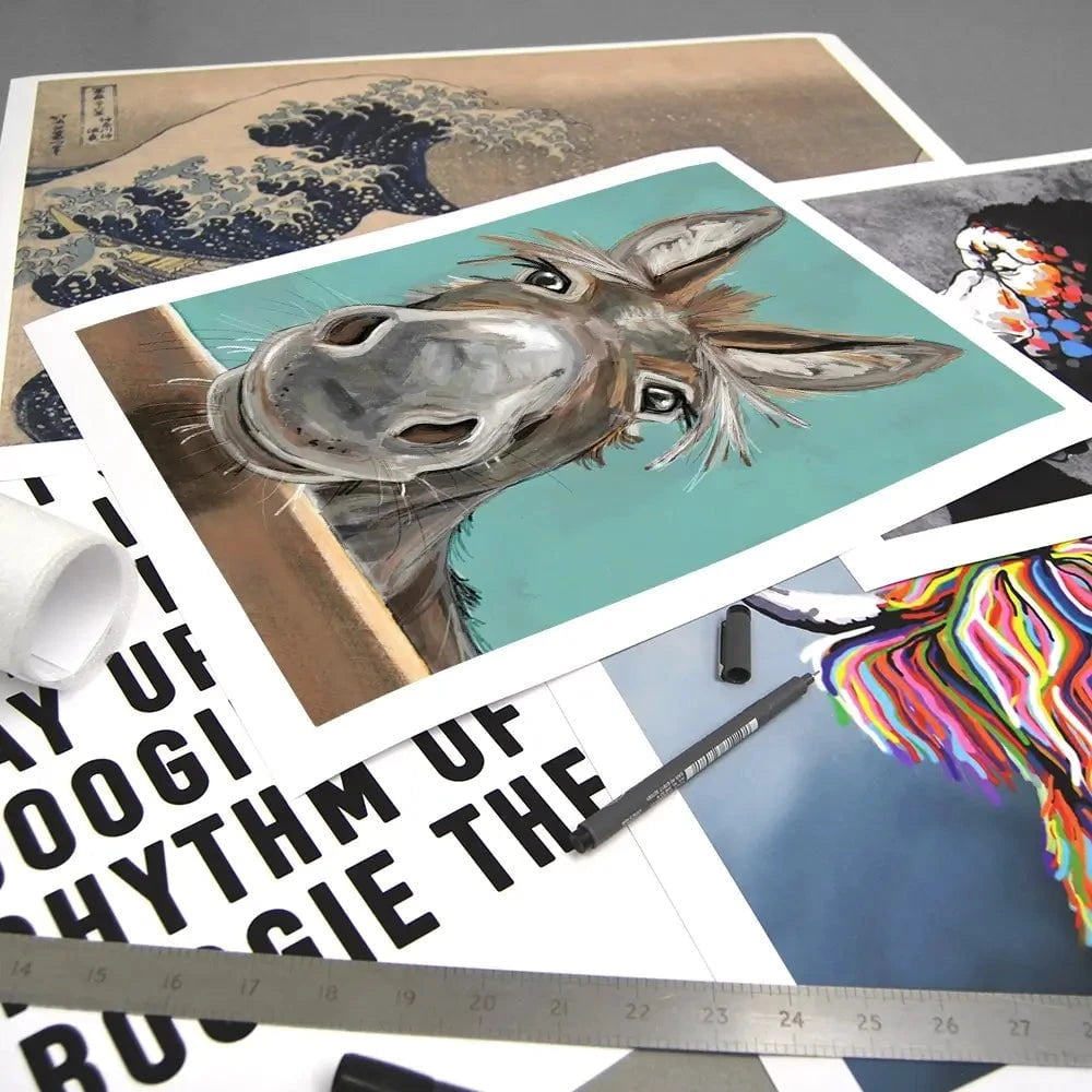 Happy Donkey Art Print Happy Donkey Art Print wall art product D Mosconi