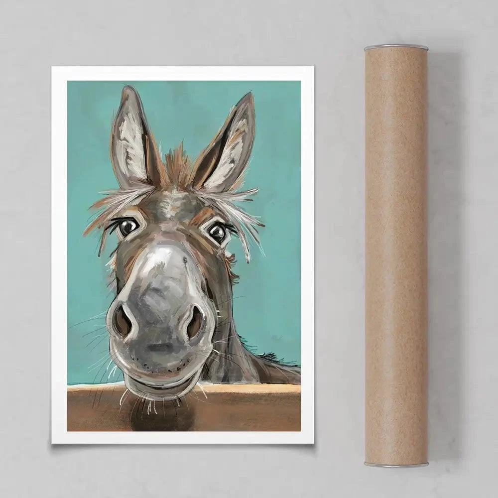 Happy Donkey Art Print Happy Donkey Art Print wall art product D Mosconi